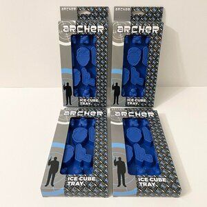 2016 Lot of 4 FX Series Archer Flexible Silicone Ice Cube Tray